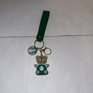 Starbucks Keychain Bag Charm Bear Barista Gift For Coffee Lovers, Friends